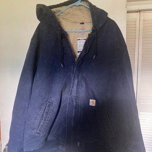 2XL DENIM CARHART COAT FLAME RESISTANT